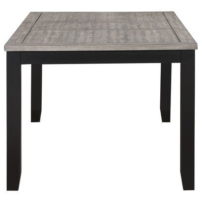 Centera - Rectangular Dining Table With Extension Leaf - Gray