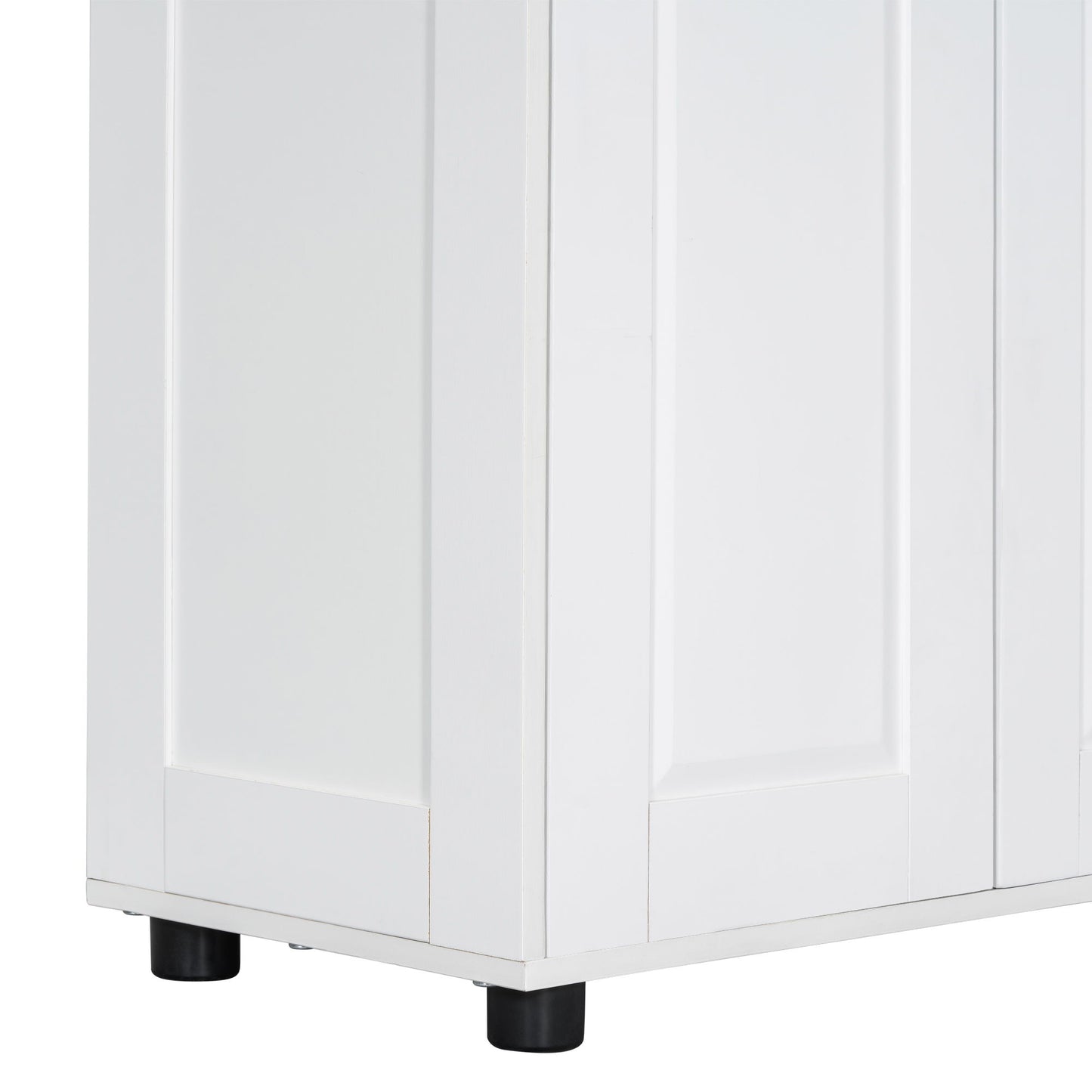 Storage Cabinet With Adjustable Shelves, 2 Doors, Rectangle Design For Bathroom
