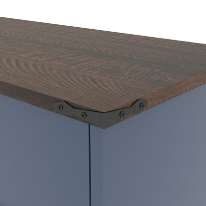 Double Tilt Out Trash Cabinet With Hideaway Drawer And Barn Door Style