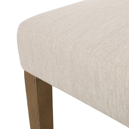 Contemporary Dining Chair With Upholstered Seating And Tapered Legs