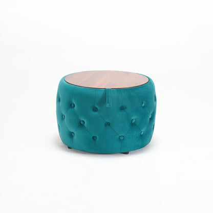 Nesting Ottomans 2 Piece With Tray, 4 In 1 Function
