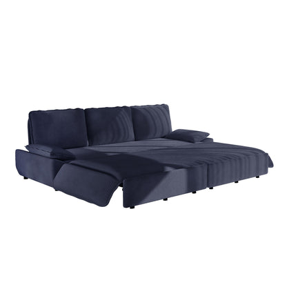 King Size Pull Out Sofa Bed, 3 In 1 Convertible Multifunctional