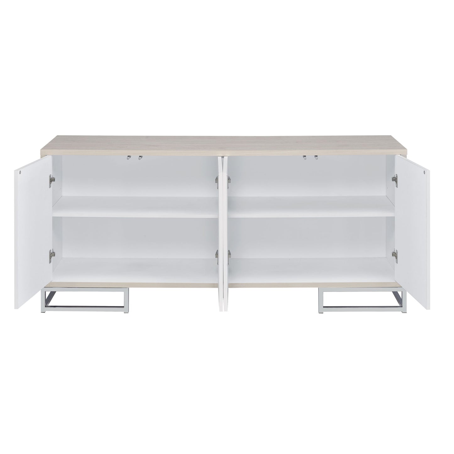 Liam - Marble Paint Console Cabinet - Multi