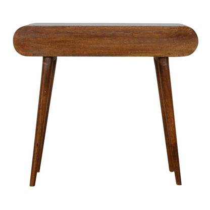 Solid Wood Curved Edge Console Table