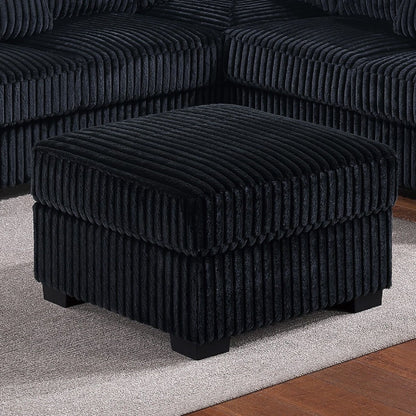 Modern Sectional Set With Cocktail Ottoman