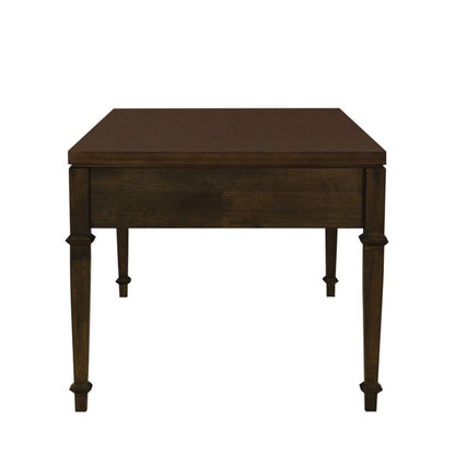 Fluted - 2 Drawer Coffee Table - Brown