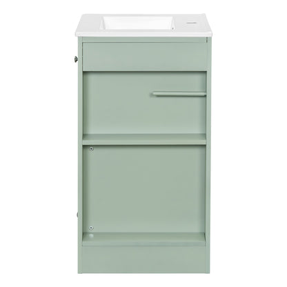 Modern Freestanding Bathroom Vanity With Sink, Soft-Close Drawer, Towel Bar