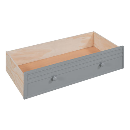 Bunk Bed With Storage Staircase, Slide, Desk, Drawers, And Shelves