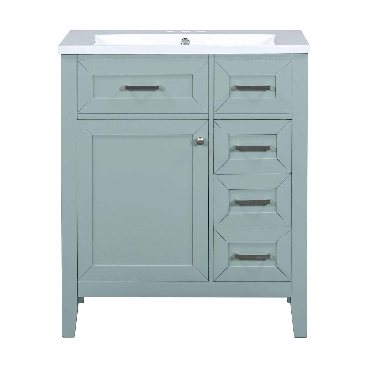Modern Bathroom Vanity With Sink Combo, 3 Drawers