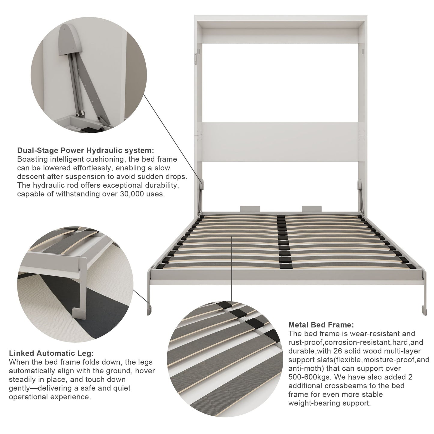 Multifunctional Vertical Murphy Wall Bed