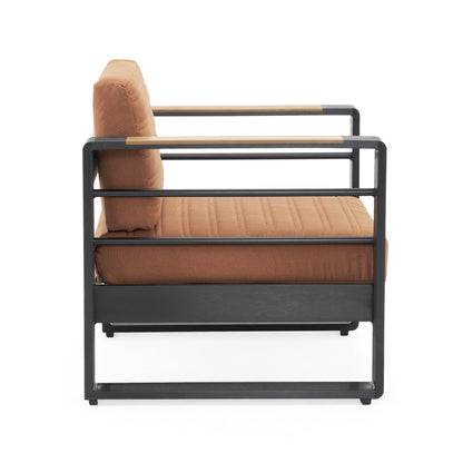 Giovanna - Club Chair Set With Aluminum Frame