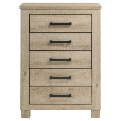 Sansome - 5 Drawer Bedroom Chest - Oak