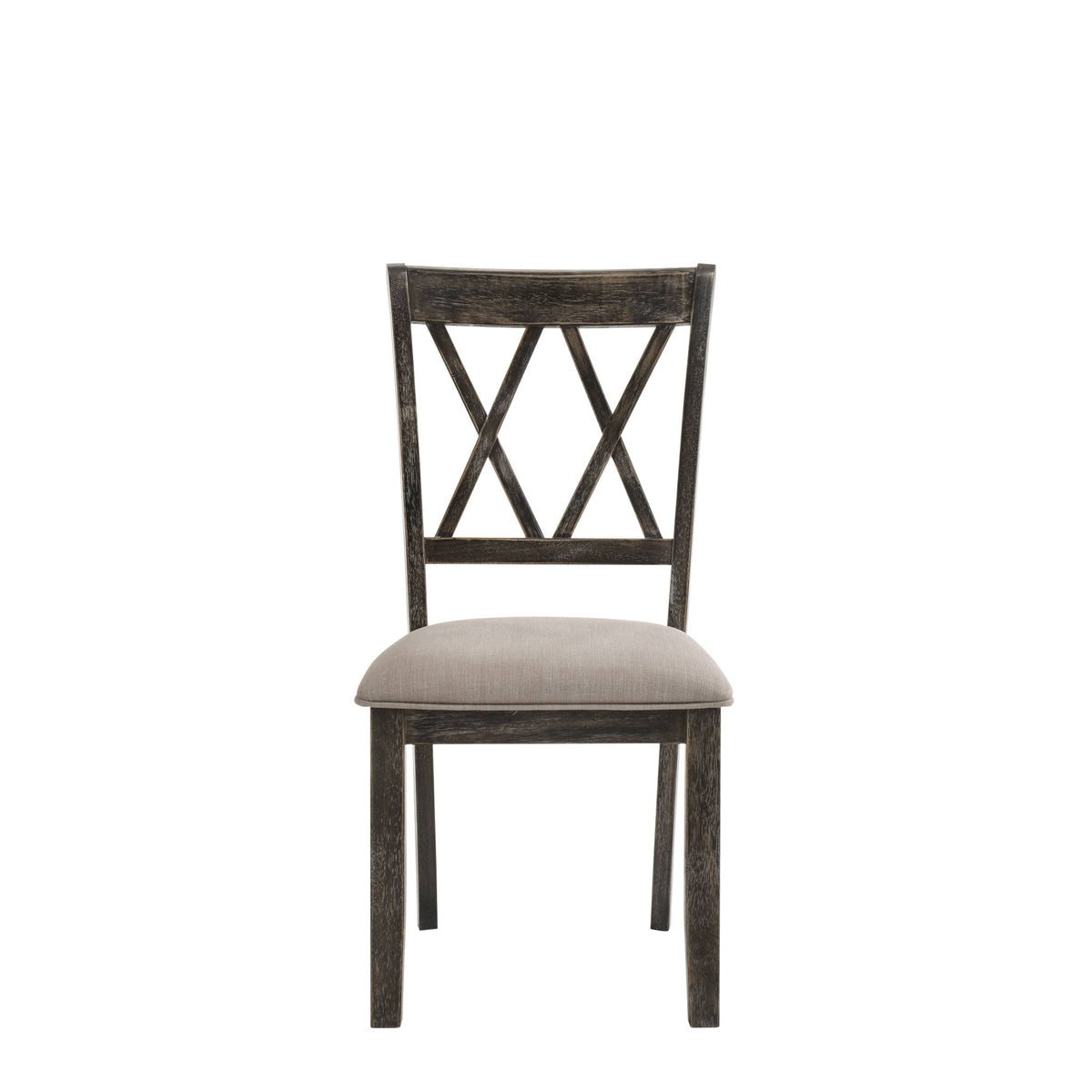 Claudia II - Weathered 7 Pieces Dining Room Set - Gray
