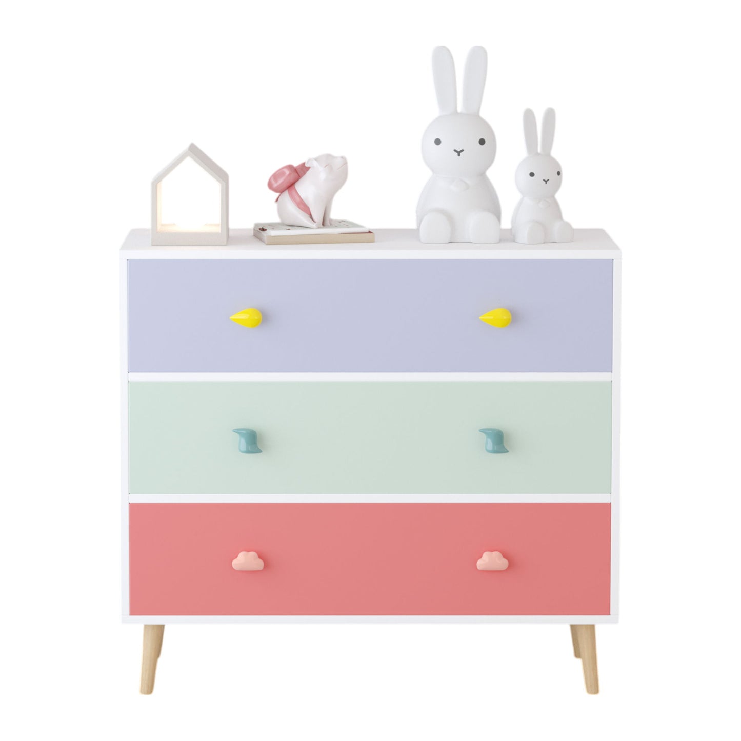 3 Drawer Dresser, Storage Cabinet With Anti Tip Safety