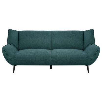 Logan - Flared Arm Sofa Sofa - Teal Blue