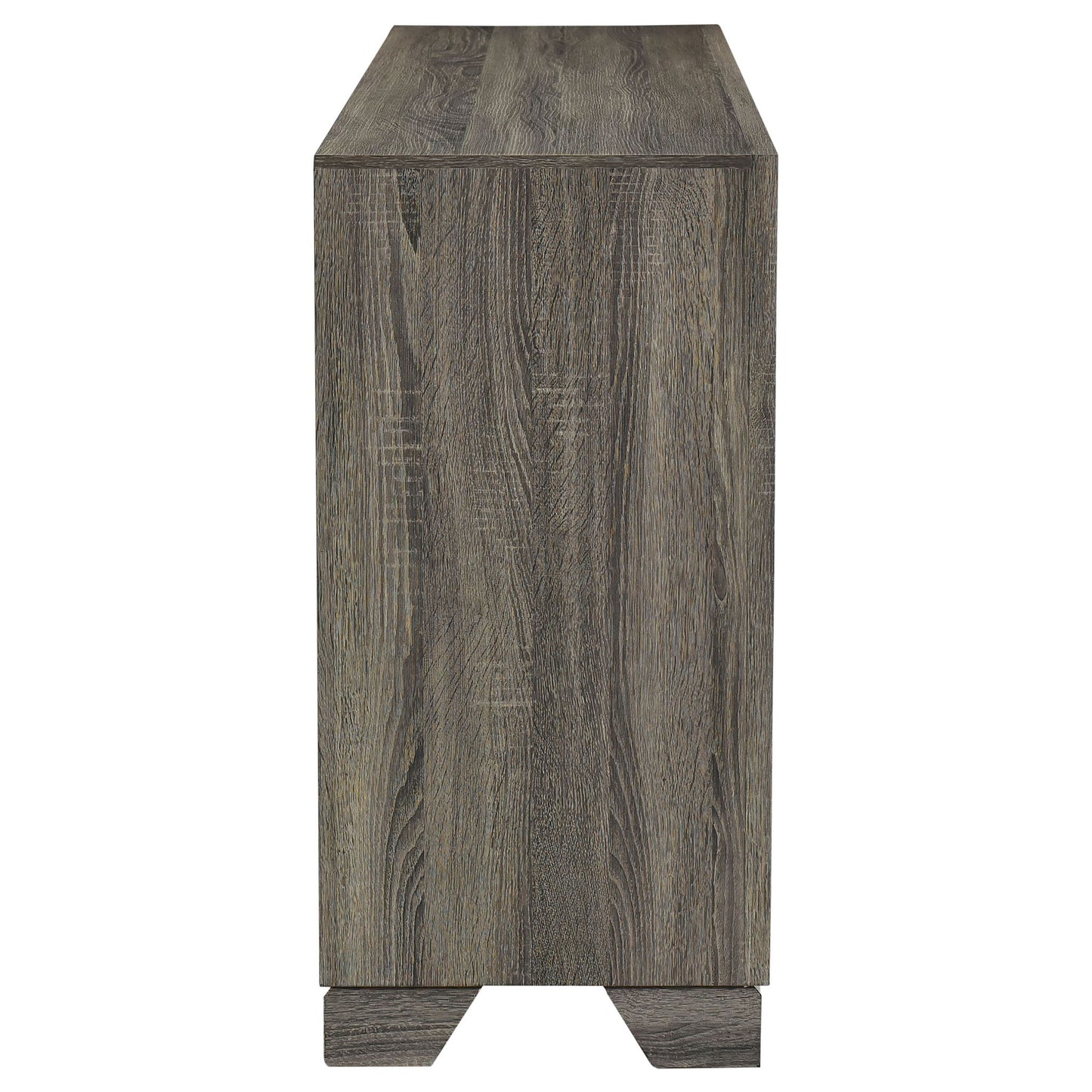 Funston - 6 Drawer Dresser Cabinet - Brown Oak