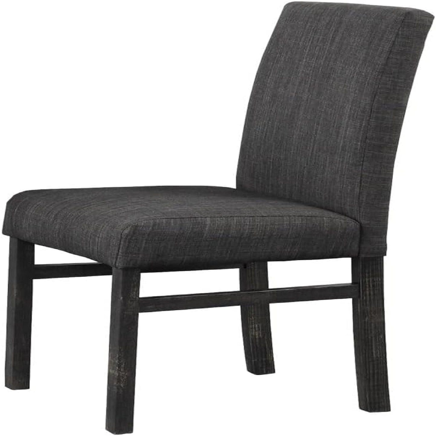 5 Piece Transitional Dining Set With Table And Upholstered Chairs