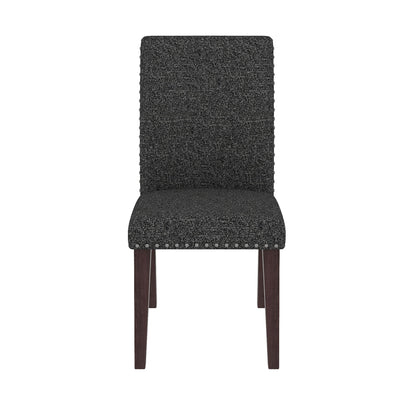 Upholstered Dining Chair With High Back Design (Set of 2)