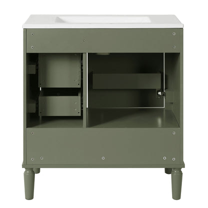 Traditional Bathroom Vanity Set With Soft Close Doors