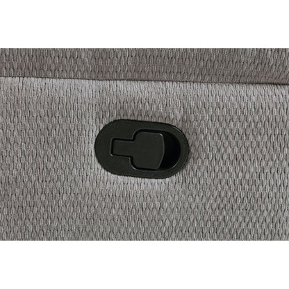 Sebring - Upholstered Glider Recliner Chair With Manual Recline And Smooth Gliding Motion - Gray