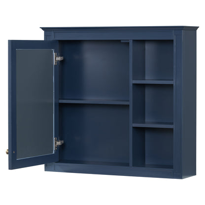 Wall Mounted Medicine Cabinet With Mirror And 3 Open Shelves