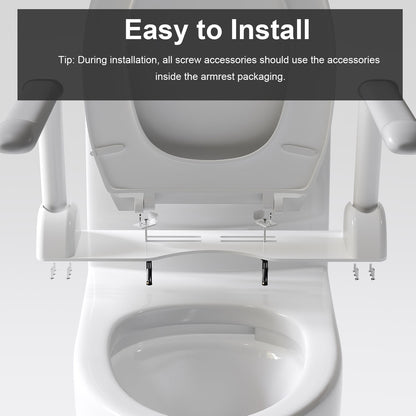 Upgraded Design Armrest, With Glossy Gw 007 1 Piece Toilet With Tornado Flush, Soft Close Seat, Dual Flush Map 1000G, Comfort Chair Seat - Gloss White