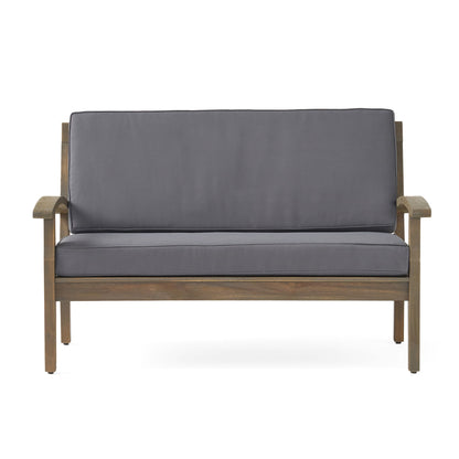 Outdoor Chat Set With Coffee Table And Loveseat