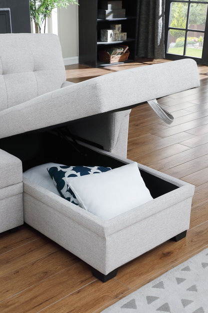 Hunter - Reversible Sleeper Sectional Sofa With Storage Chaise