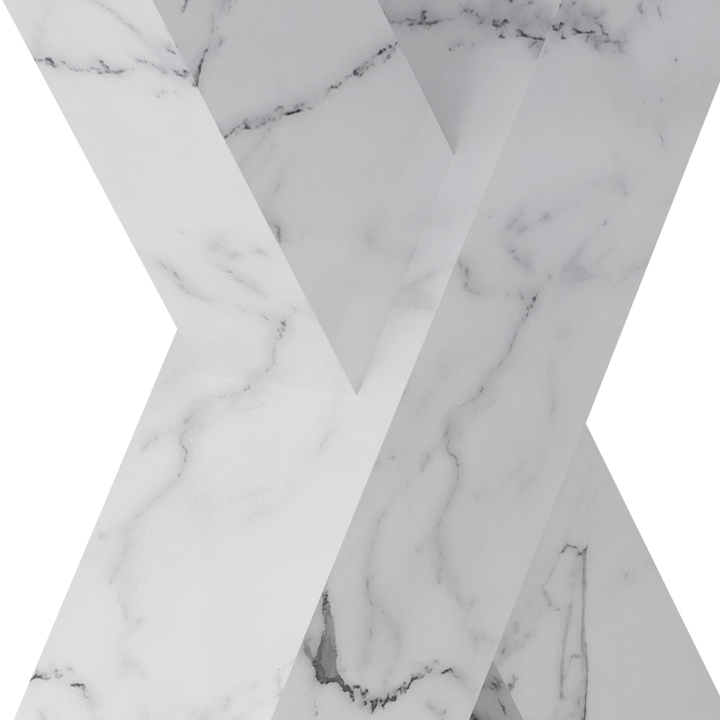 Modern Rectangle Dining Table With Stretchable TopAnd X Shape Legs