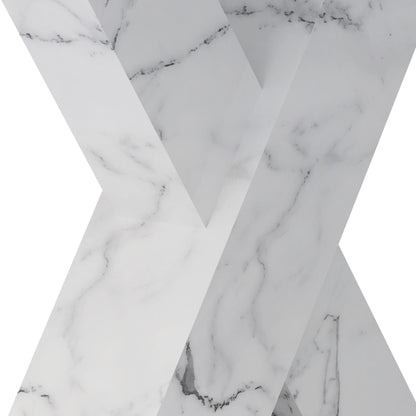 Modern Rectangle Dining Table With Stretchable TopAnd X Shape Legs