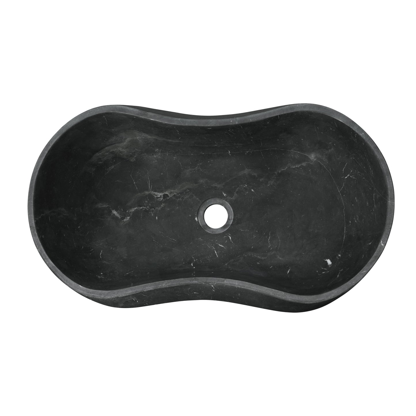 Bathroom Vessel Sink With Wavy Design