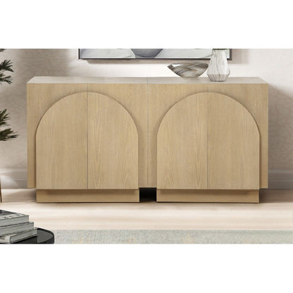 Modern Sideboard Buffet With Arched Cabinet Doors
