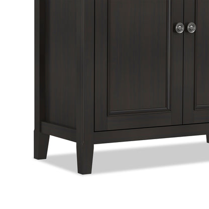 Amherst - 2 Door Storage Cabinet & Adjustable Shelving - Brown
