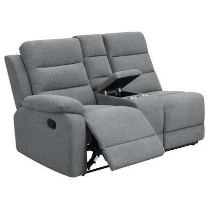 Aaron - 3 Piece Upholstered Sectional - Smoke