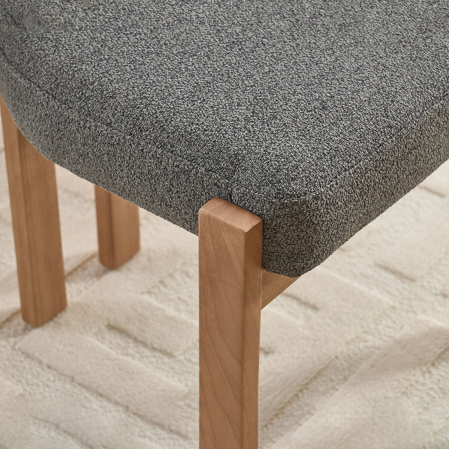 Dining Chairs With Ergonomic Backrest And Adjustable Feet (Set of 2)