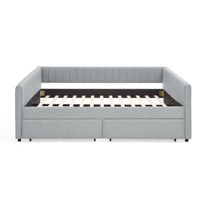 Upholstered Queen Daybed With 2 Drawers