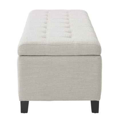 Upholstered Storage Ottoman Bench