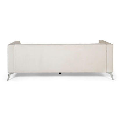 Contemporary 3 Seater Sofa With Button Tufting