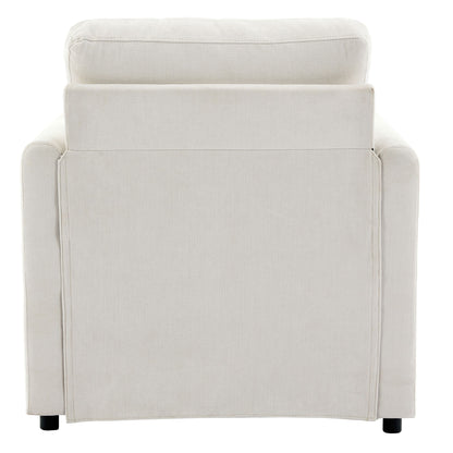 Cozy Upholstered Cushion Armchair For Living Room