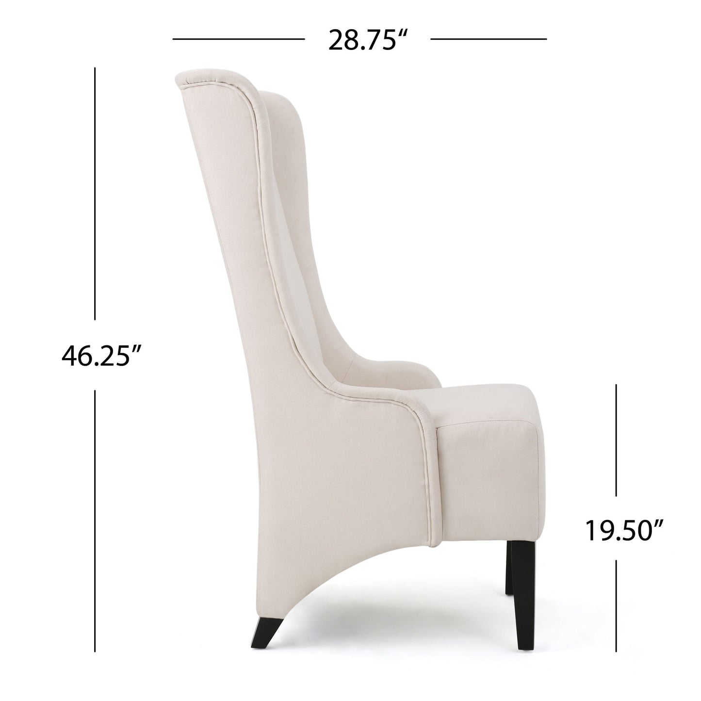 Alight - Upholstered Dining Chair With High Back And Birch Wood Legs (Set of 2)