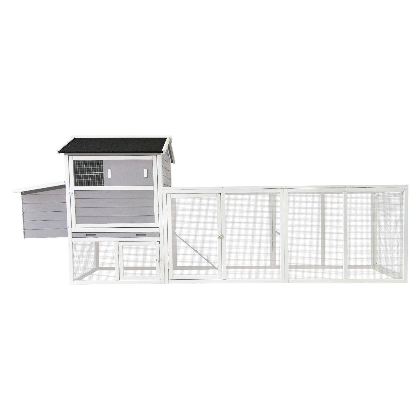 Large Outdoor Hen House With Run And Nesting Box Poultry Cage