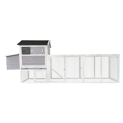 Large Outdoor Hen House With Run And Nesting Box Poultry Cage