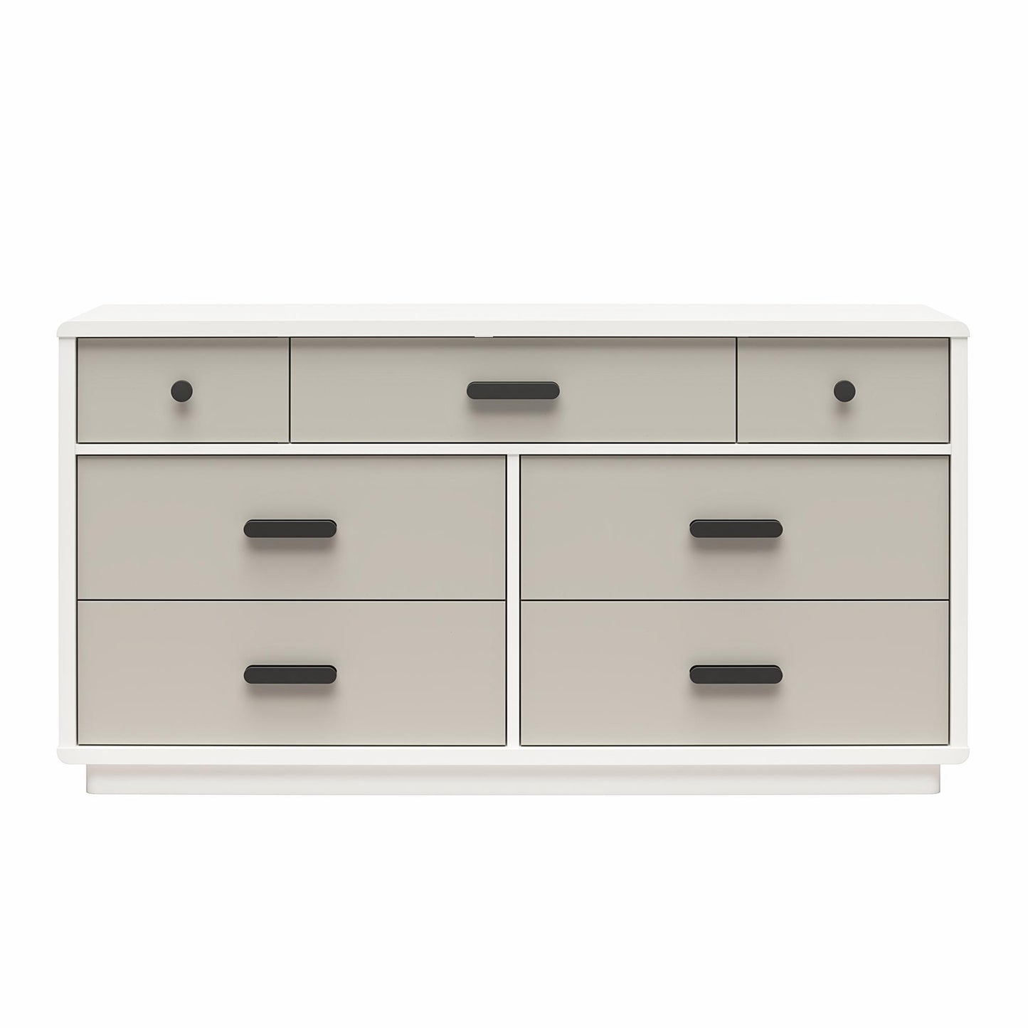 Valencia - 7 Drawer Wide Dresser - Taupe