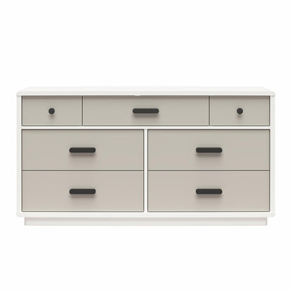 Valencia - 7 Drawer Wide Dresser - Taupe
