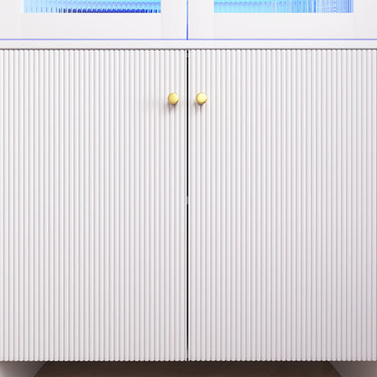 Modern Tech Inspired Dome Cabinet With LED Lighting