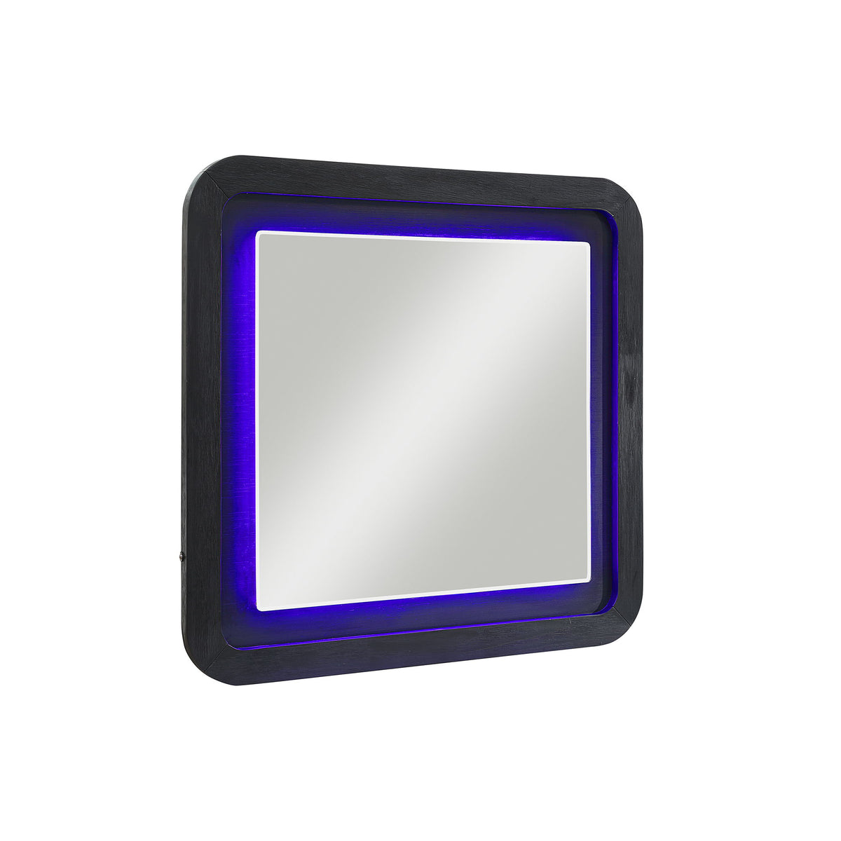 Beverly - Large Scale Wall Mirror For Dresser, Rounded Edges - Black White