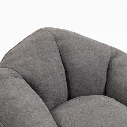 Bedding Bean Bag Sofa Chair High Pressure Foam With Footrest