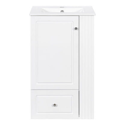 Modern Freestanding Bathroom Vanity With Sink, Soft-Close Drawer, Towel Bar