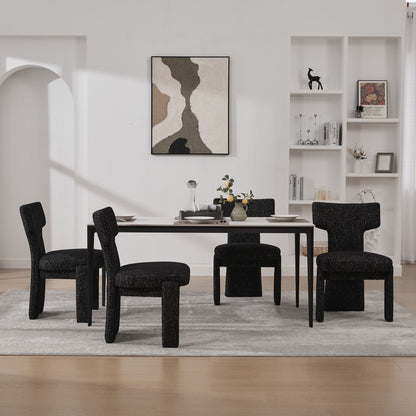 Armless Curved Back Accent Chairs