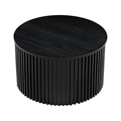 Round Lift Top Coffee Table With Hidden Storage For Living Room